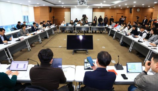 송미령 농림축산식품부 장관은 12일 정부세종청사에서 출입기자 간담회를 개최하고 질의응답을 하고 있다. [사진=농림축산식품부] 2026.01.12 plum@newspim.com