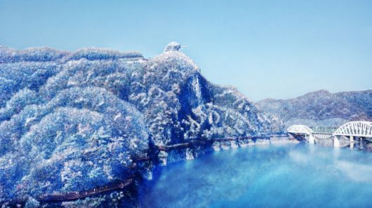 단양강 잔도 설경.[사진=단양군] 2026.01.15 choys2299@newspim.com