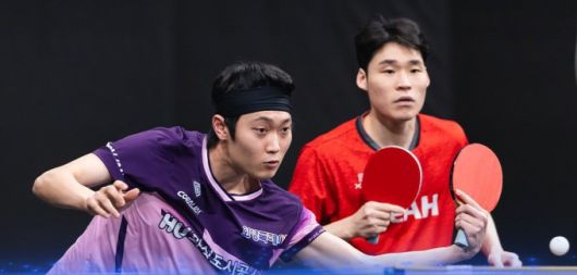 조대성(왼쪽)과 장우진. [사진=WTT]