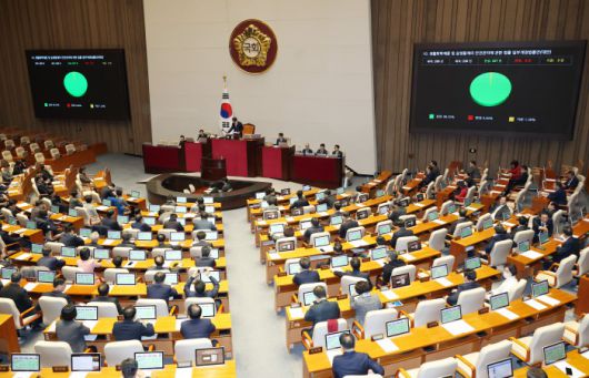 서울 여의도 국회에서 열린 본회의 모습. [사진=뉴스핌 DB]