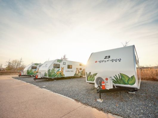 평화누리캠핑장 전경사진. [사진=경기관광공사]