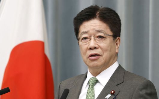 가토 가쓰노부(加藤勝信) 일본 관방장관. 연합뉴스