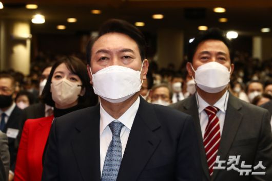 윤석열 대통령 당선인. 인수위사진기자단