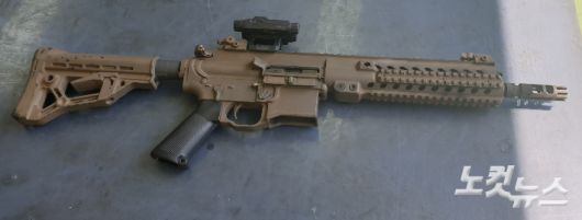 취재진이 직접 사격해 본 STC-16 시제품. 김형준 기자