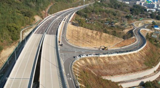 귀곡-행암간 도로개통. 창원시 제공