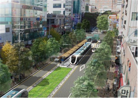 트램 '오륙도선' 조감도. 부산 남구청 제공