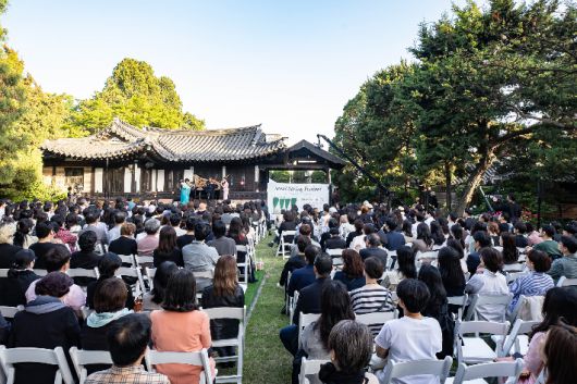 지난해 4월 서울 종로구 윤보선 고택에서 열린 고택음악회. 서울스프링실내악축제 제공