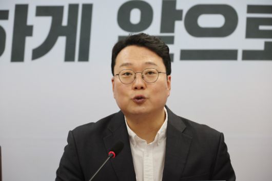 개혁신당 천하람 의원이 발언하고 있다. 연합뉴스