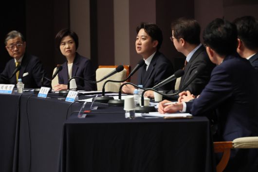 개혁신당 이준석 대선 후보 초청 관훈토론회. 연합뉴스