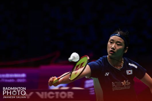 4강전 경기를 펼치는 안세영. 대한배드민턴협회