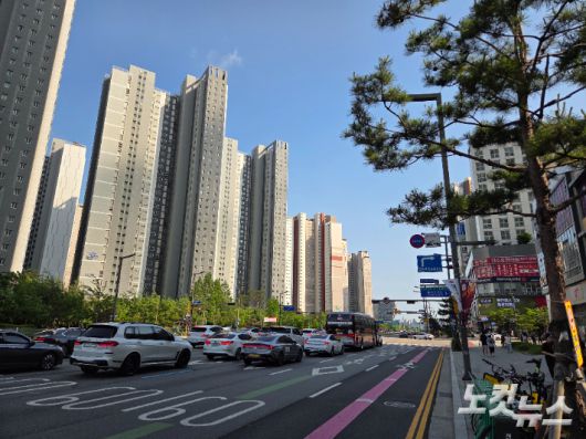 지난 20일 화성 동탄 도심. 정성욱 기자