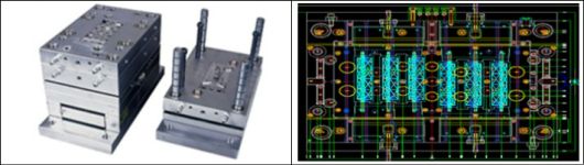 금형과 금형 도면(예시). 공정거래위원회 제공