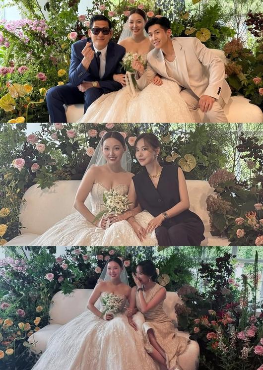 지난 7일 열린 미쓰에이 민 결혼식에는 수많은 연예인이 하객으로 참석했다. 브라이언, 페이, 지아 인스타그램