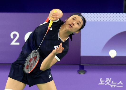 2024 파리올림픽 배드민턴 여자 단식 준결승 당시 안세영. 2024.8.4 파리= 올림픽사진공동취재단/KO 황진환 기자