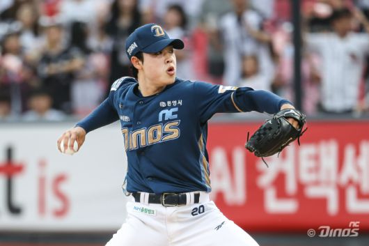 21일 kt와 원정에서 선발 등판해 역투하는 NC 목지훈. NC