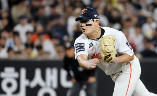 한화 마무리 김서현. 연합뉴스