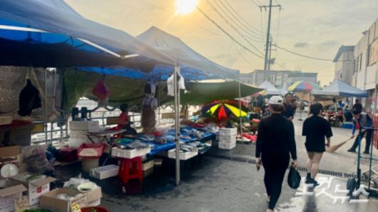 충청남도 금산군 금산읍 중심부에 위치한 전통시장. 김다연 인턴기자