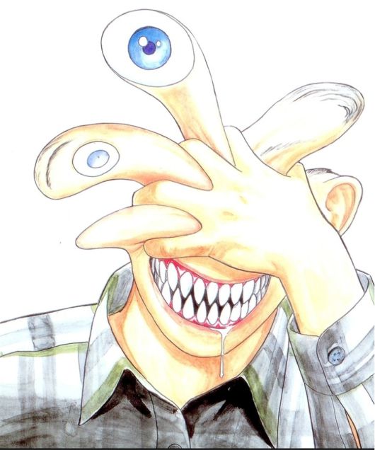 컬러 스크롤 버전 '기생수'. 네이버웹툰 갈무리