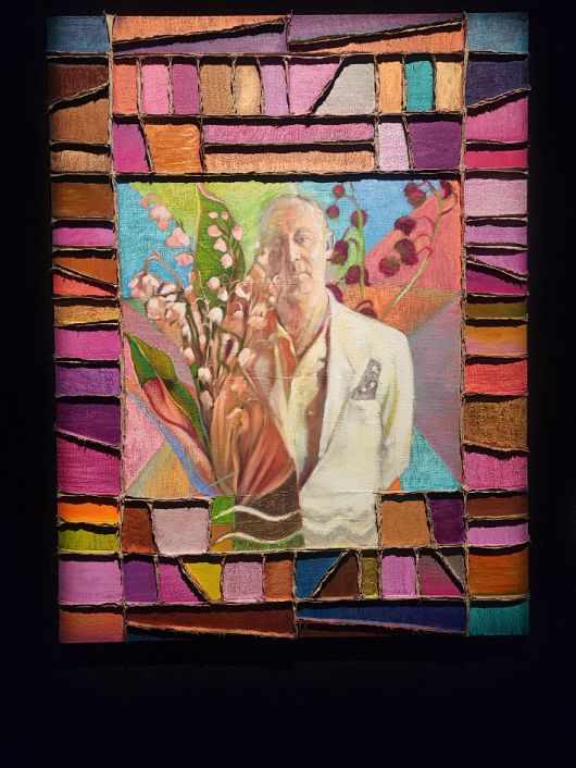 제이디 차가 완성한 크리스챤 디올의 초상화. 곽인숙 기자