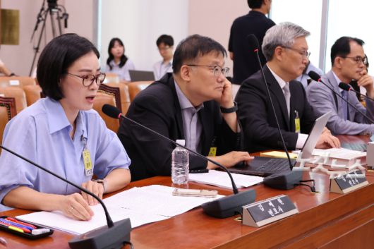 검찰개혁 법안 의견 진술하는 김예원 변호사. 연합뉴스