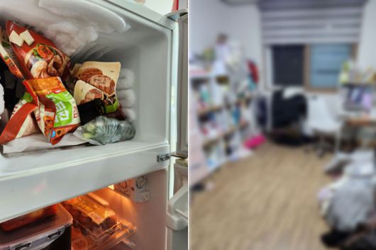 냉장고에는 유통기한이 지나버린 냉동 식품들이 가득했다. 김새별씨 제공