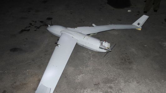 추락된 무인기 사진. 연합뉴스