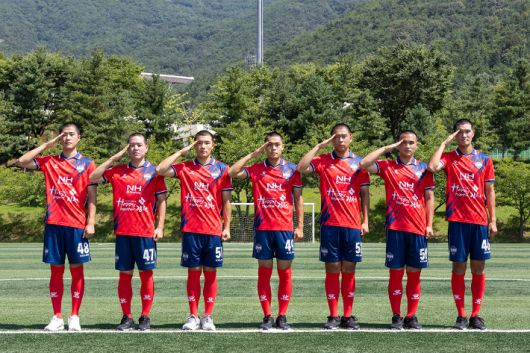 11기 신병 선수 7명 입대. 김천 상무 제공