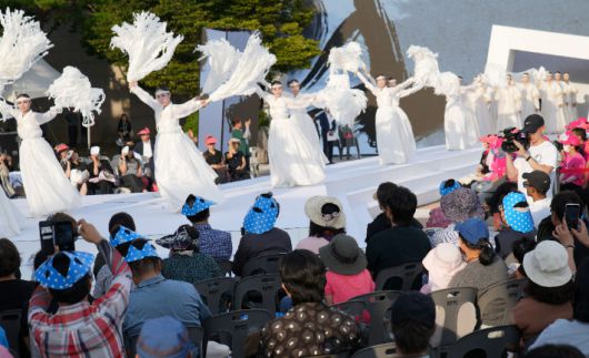 2023년 전남 국제 수묵 비엔날레 개막식. 전라남도 제공