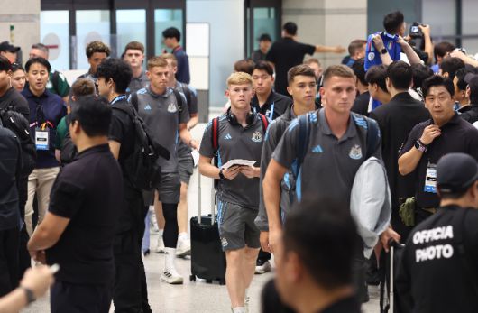 뉴캐슬 유나이티드 입국. 연합뉴스