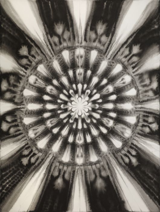 남궁환, '003)Entoptima', 종이 위에 먹, 76x56cm(2019). 아트파크 제공