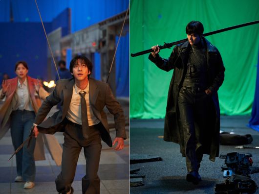 영화 '전지적 독자 시점' 액션 비하인드 스틸컷. 롯데엔터테인먼트 제공