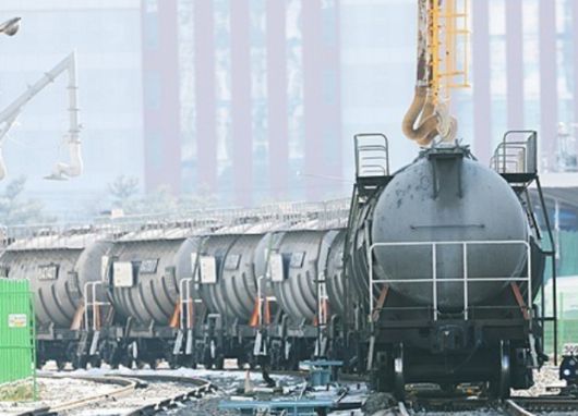 시멘트 열차 모습. 연합뉴스