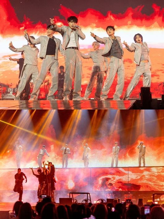 피원하모니는 이날 27곡 이상의 무대를 선보였다. FNC엔터테인먼트 제공