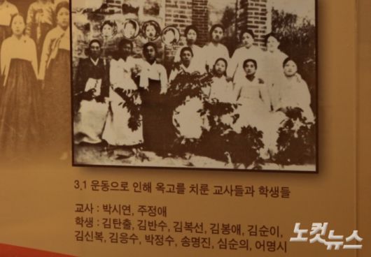 부산지역 만세운동을 주도해 옥고를 치른 일신여학교 학생과 교사들. 김혜민 기자
