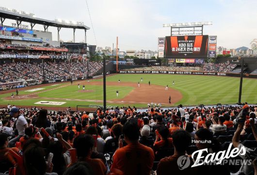 한 시즌 최다 매진 기록(48경기)이 수립된 대전 한화생명 볼파크 전경. 한화 이글스