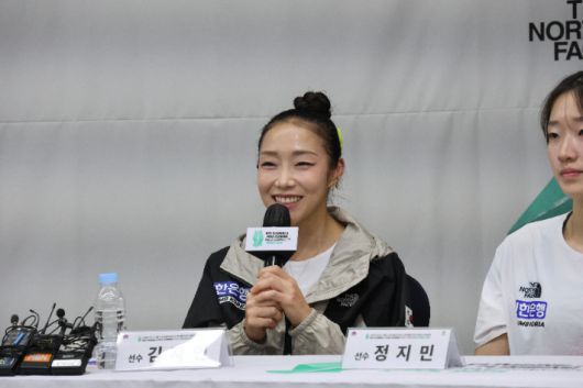 스포츠클라이밍 '현역 레전드' 김자인. 대한산악연맹 제공