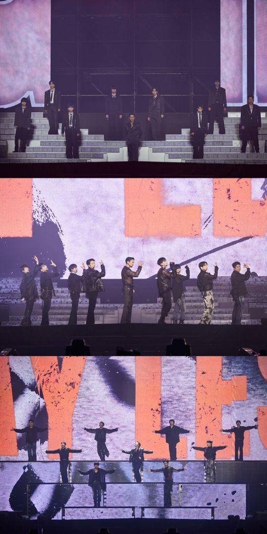 슈퍼주니어는 24일 공연에서 총 31곡의 무대를 선보였다. SM엔터테인먼트 제공