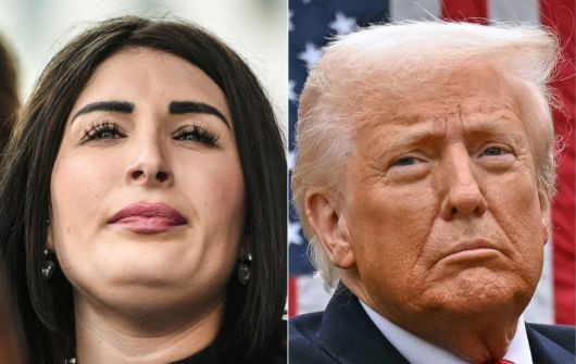 로라 루머와 트럼프 대통령 사진. 연합뉴스