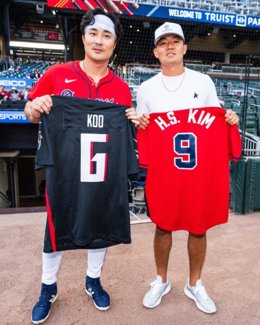 김하성(왼쪽)과 구영회. 애틀랜타 브레이브스 X