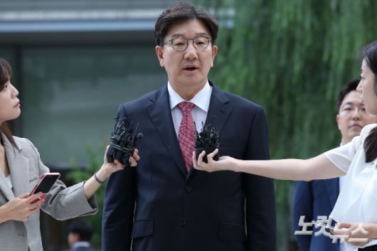 통일교로부터 불법 정치자금을 수수한 의혹을 받는 권성동 국민의힘 의원. 류영주 기자