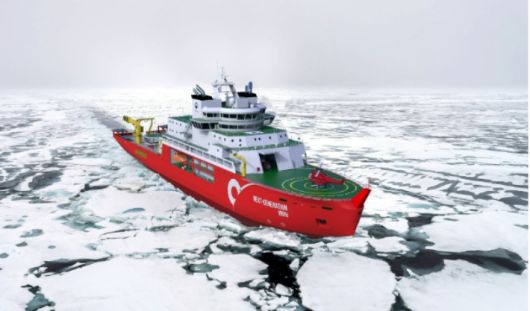 극지연구소가 추진 중인 차세대 쇄빙연구선 조감도. 해양수산부 제공