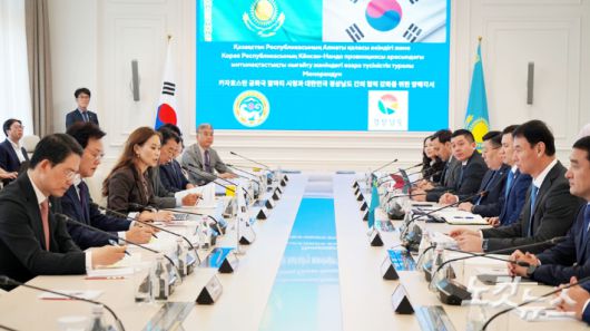 경남도-알마티시 교류 협력 논의. 최호영 기자