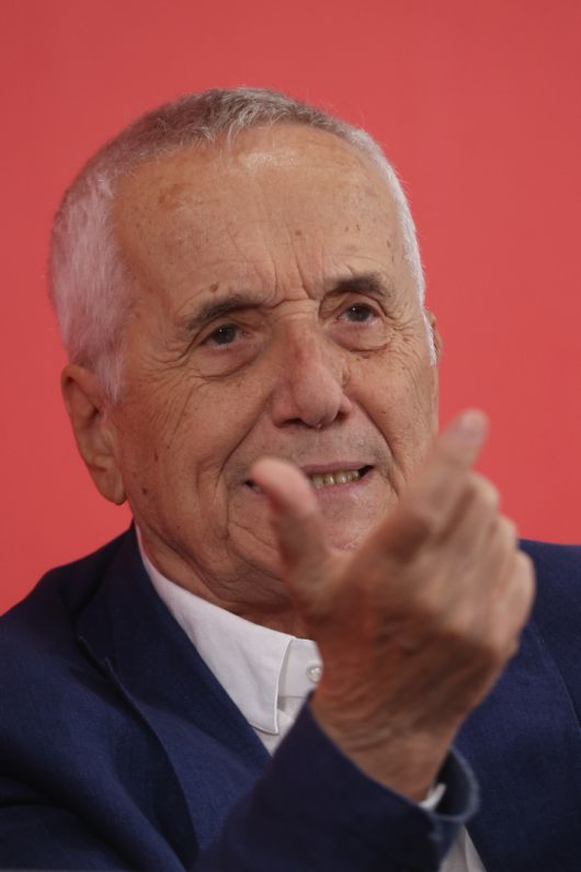 마르코 벨로키오 감독이 22일 부산 해운대구 우동 영화의전당에서 열린 제30회 부산국제영화제 마르코 벨로키오 감독 기자간담회에서 질문에 답하고 있다. 연합뉴스