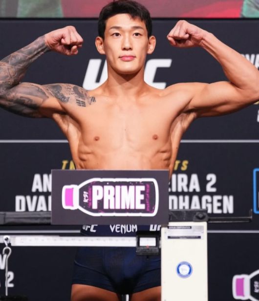 유주상 계체 통과 장면. 유주상 SNS 캡처