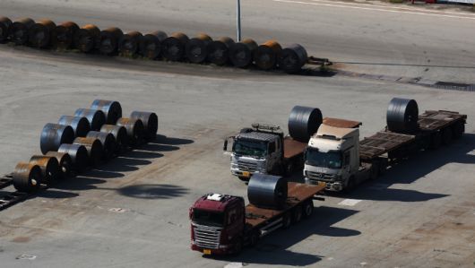 EU도 철강관세 50％ 인상…무관세 혜택도 절반 삭감. 연합뉴스