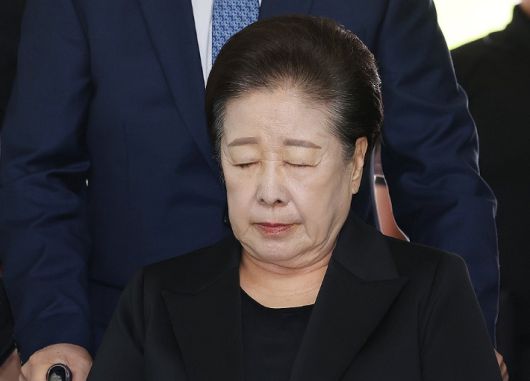 한학자 통일교 총재. 연합뉴스