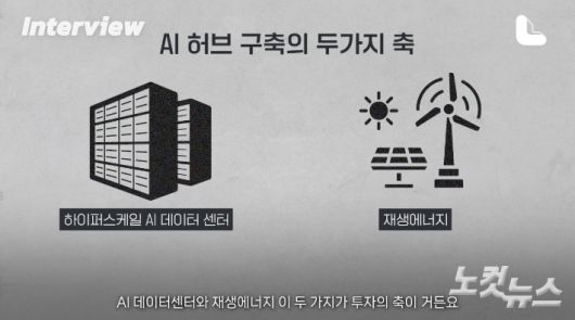 AI 허브 구축의 두가지 축. 유튜브 노컷 캡처