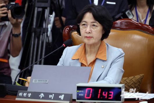 더불어민주당 추미애 의원. 윤창원 기자