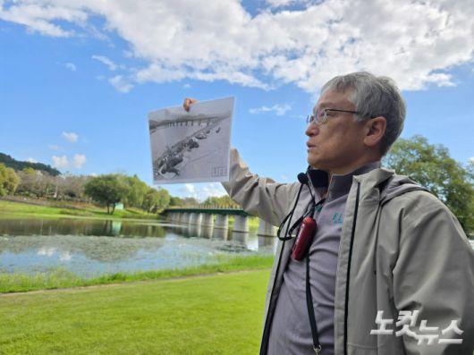 임송본 중앙위원이 여순사건에 대해 설명하고 있다. 고영호 기자