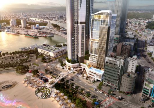 포항 영일대해수욕장 인근에 건립 추진중인 특급호텔 조감도. 포항시 제공